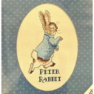 Peter Rabbit Oval Cross Stitch Kit 02727 Weekenders Beatrix Vintage Sealed NOS